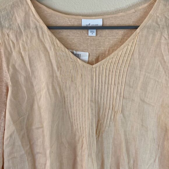 J. Jill Love‎ Linen Tunic top with 3/4 Sleeves Size Medium (L9) - Picture 2 of 10